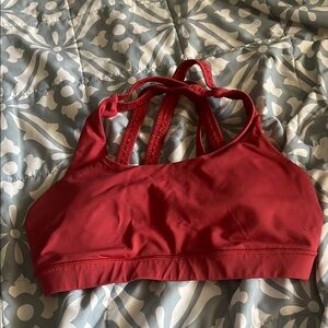 Lululemon Red Energy Sports Bra